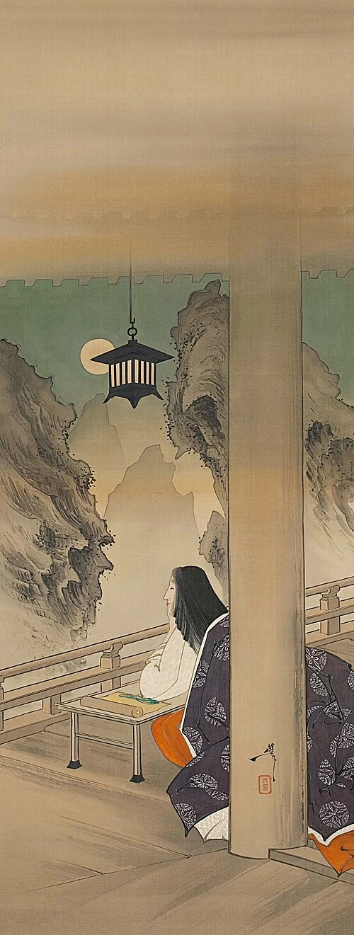 Murasaki Shikibu al tempio di Ishiyamadera - Minneapolis Institute of Art